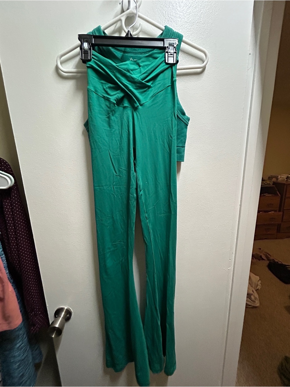 aerie Emerald Green Flare Leggings